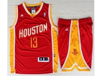 nba houston rockets #13 james harden red[revolution 30 swingman Suits]